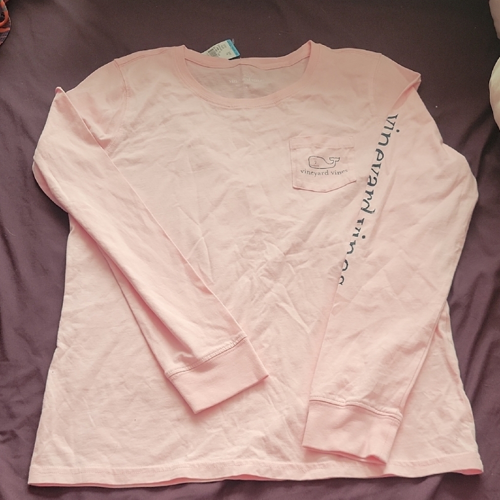 NWT Vineyard Vines Pink Pocket Tee